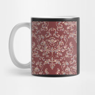 Damask Variations: Tea Shoppe Carpet on 823E3F Mug